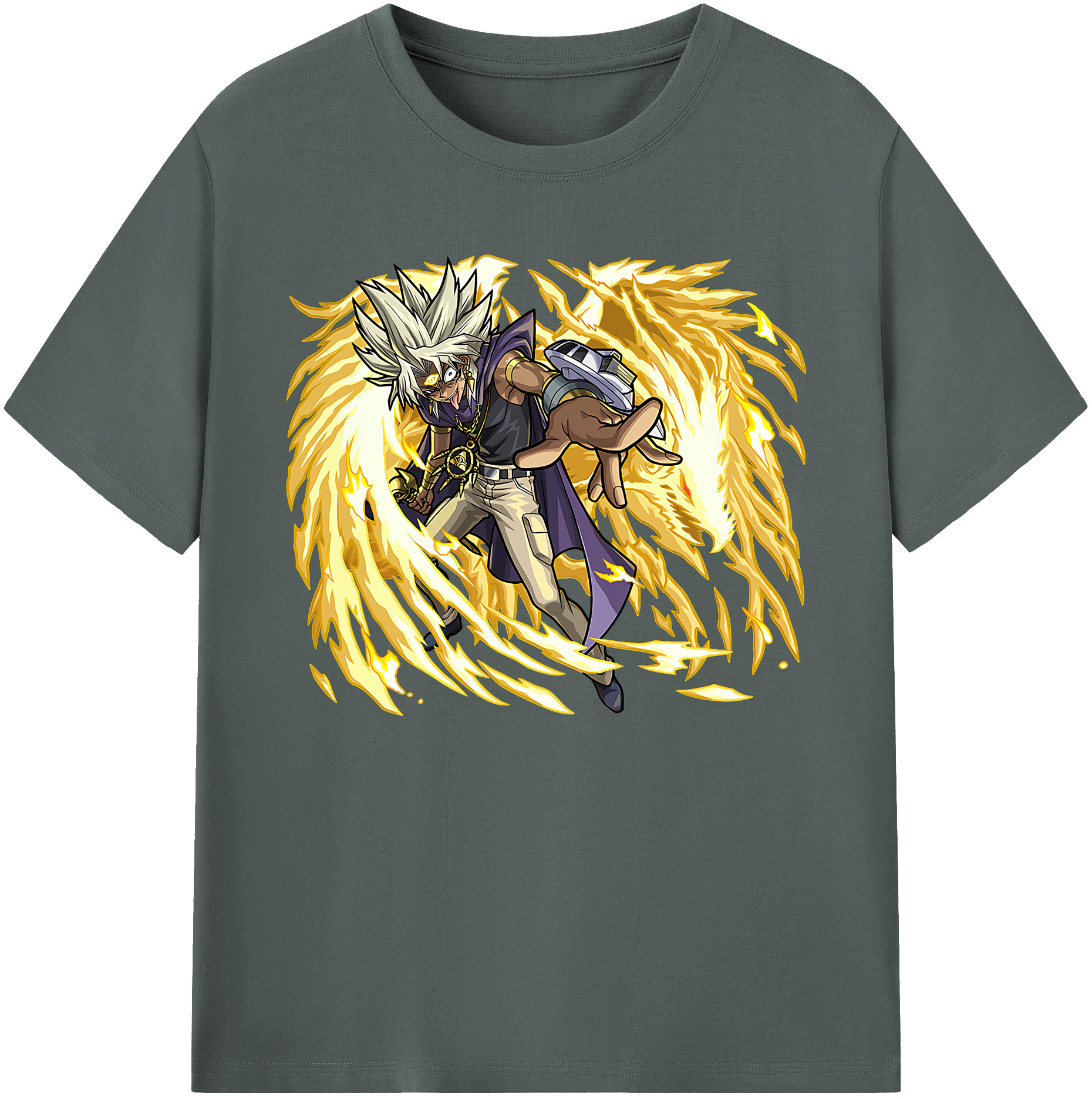 （画像用） 遊☆戯☆王 Yu-Gi-Oh! 綿100％ メンズ半袖Tシャツ｜肌触りやわらか＆通気性